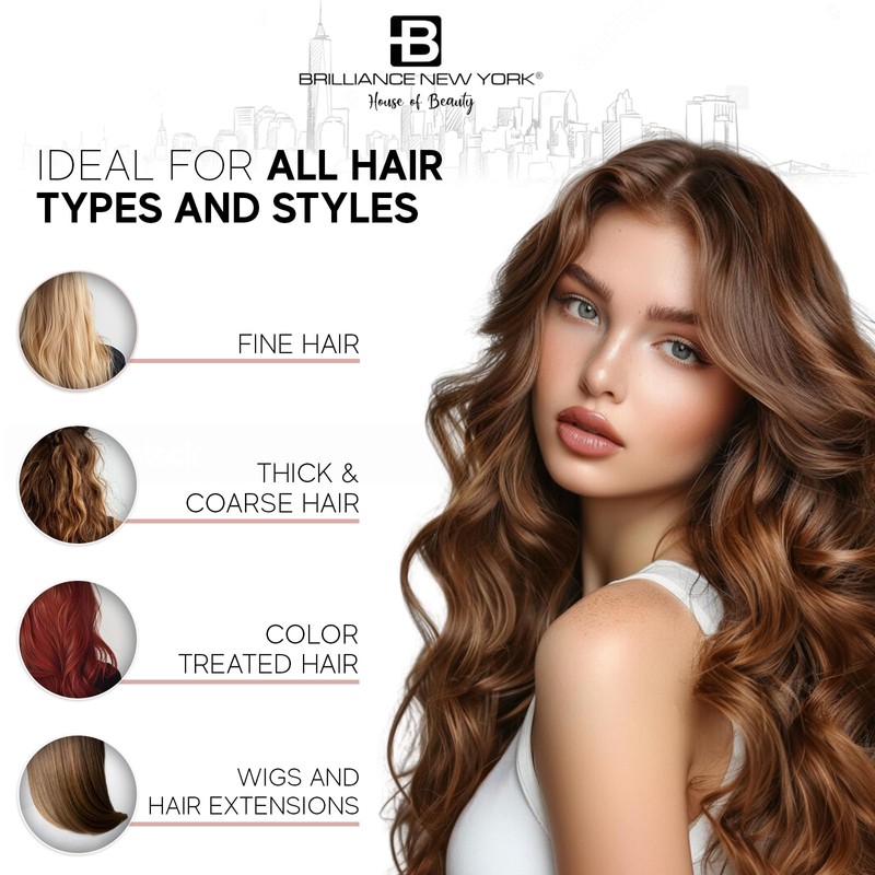 Brilliance New York - 1 Inch Diamond Titanium Flat Iron