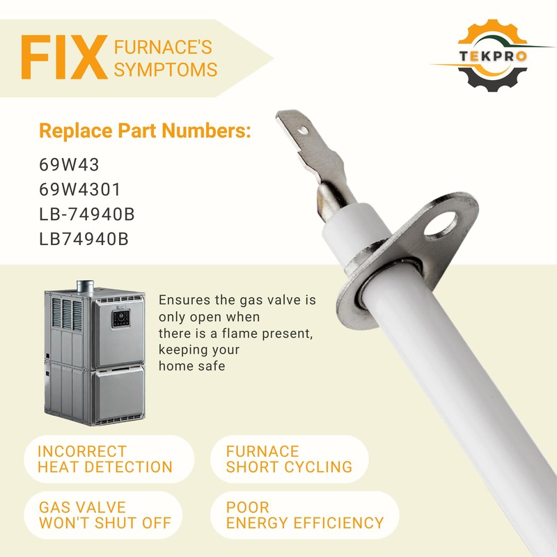 69W43 Flame Sensor for Lennox Furnace - Flame Sensor Igniter