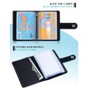 GAUENEEN Leather Business Card Holder, 26 Card Slots, RFID Blocking