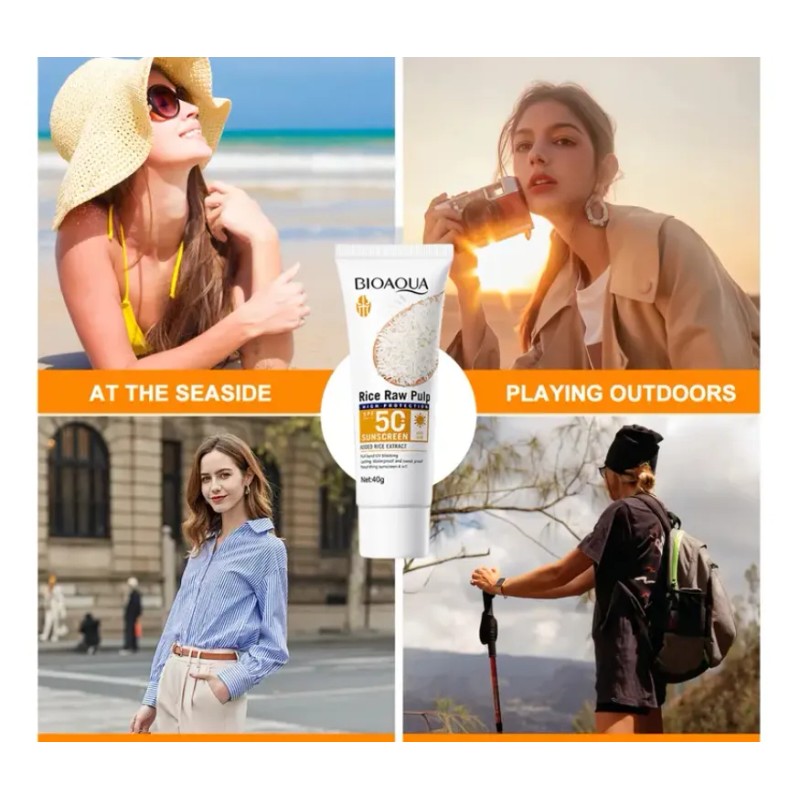 Bloqueador Solar 2 Piezas Resistente Al Agua Y Sudor Bioaqua