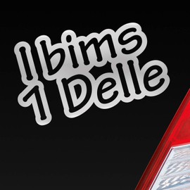 Hellweg Druckerei I Bims 1 Delle Jugendwort vong Bule Car Sticker Rear Window Sticker