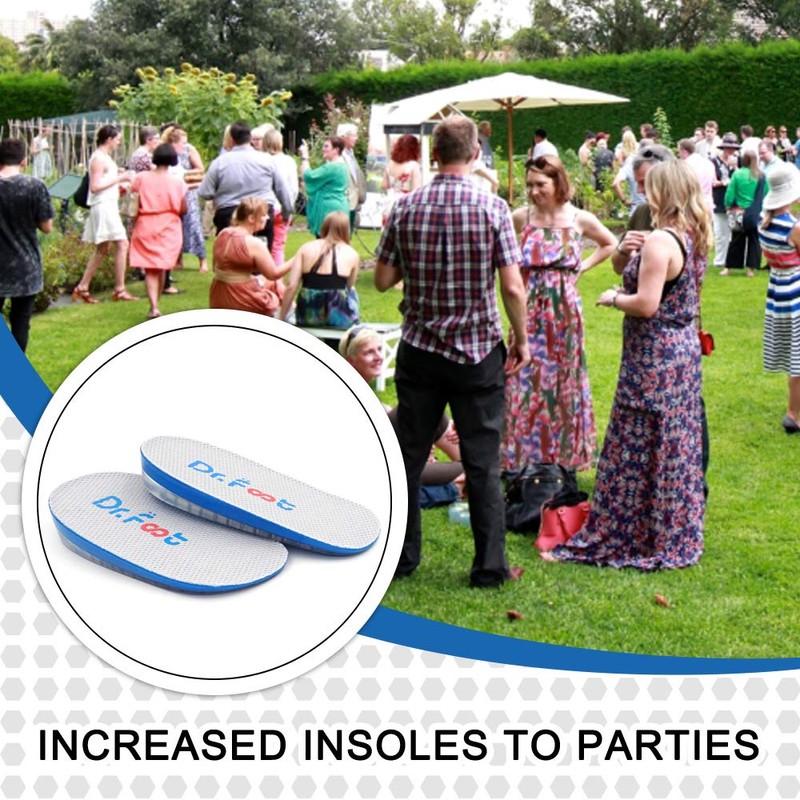 Dr.Foot - zapato para pies, Azul, 0.6" Height