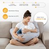 LOOLAY Pregnancy Pillow, Nursing Pillow 190 cm, Side Sleeper Pillow,