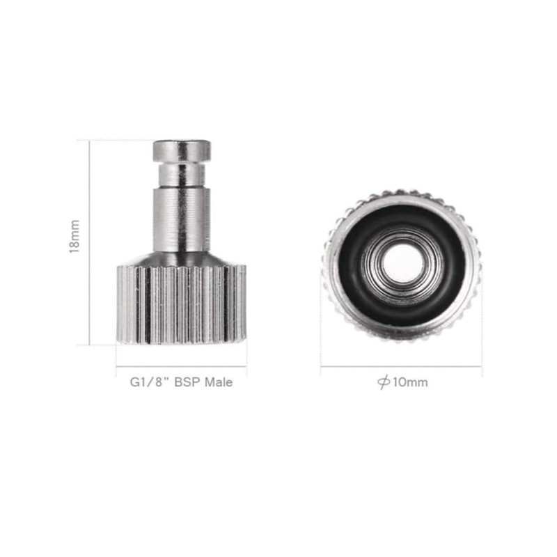 1/8 Inch Airbrush Quick Release Coupling Disconnect Adapter Kit, 5PCS