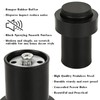 LDHHYH 6 PCS Black Door Stoppers, 2.3inch Stainless Steel Wall