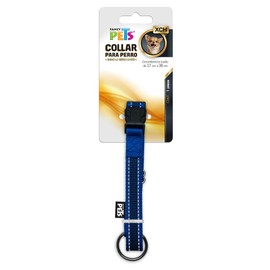 Fancy Pets Collar con Ultra Grip y Bandas Reflejantes Color Azul Tamaño Extra Chico para Perro                                                        