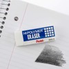 Pentel Super Hi-Polymer Eraser, Large, Nonabrasive, White (PENZEH10)