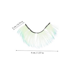 Baluue 10pairs False Lashes Natural Individual Extensions Women Makeup Strip Lashes Fluorescent Design