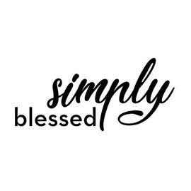 Simply Blessed NOK Decal Vinyl Sticker |Cars Trucks Vans Walls Laptop|Black|5.5 x 3.0 in|NOK398