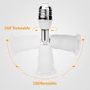 JACKYLED Light Socket Extender 3.9”/10CM Light Bulb Extension Socket, E26