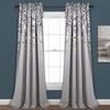 Lush Decor Weeping Flowers Darkening Window Curtains Panel Set for