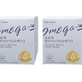 닥터린 오메가3 초임계 알티지오메가3 30캡슐 2박스(SH) Dr. Lin Omega-3 Supercritical rTG Omega-3 30 Capsules 2 Boxes (SH)