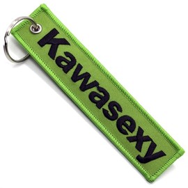 LLAVEROSMOTOR.ES Motorcycle Key Fob, Motorcycle Key Fob, Car Key Fob, Fabric Motorcycle Key Fob, Motorcycle Gifts for Men, Green