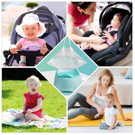 5 Rolls 100 Pcs Travel Potty Liners, Liner with Drawstring Disposable, Universal Potty Seat Bag, Perfect for Toddlers Potty Training, and Great for Kids and Adults(White)