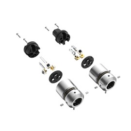 Tertullus Aluminium HiFi Power Plug Rhodium Plated 3 Prong Male Power Connector AC Plug Audio Grade US+IEC C15 Power Connector for DIY Audiophile Power Cord