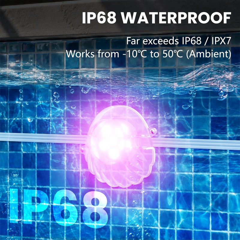 Lphianx Pool Lights for Inground & Above Ground Pool 8