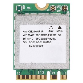 LICAEVEY Tarjeta de Red Inalámbrica, 2.4GHz + 5GHz Tarjeta de Red de Doble Banda BCM94356Z Tarjeta de Red Inalámbrica WiFi AC Interfaz NGFF