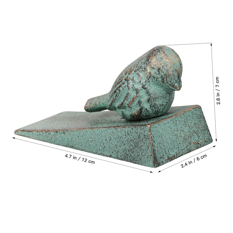 Ciieeo Outside Door Wedge Stopper Strong Cast Iron Doorstop Home