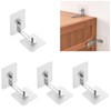 Furniture Fall Prevention, Fixed Stoppers, Set of 4, Earthquake, Earthquake