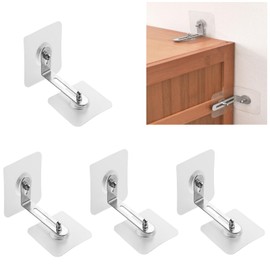 Furniture Fall Prevention, Fixed Stoppers, Set of 4, Earthquake, Earthquake Proof [coco plaza Original Package] (2.6 inches (6.5 cm)
