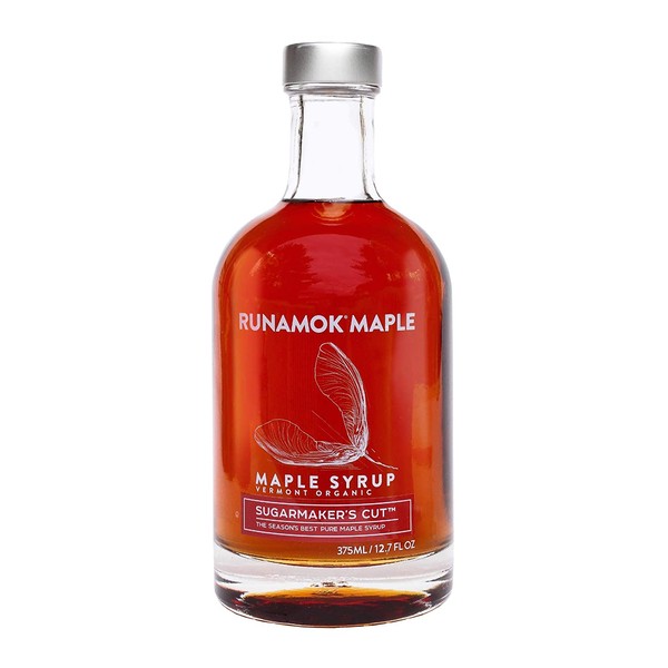 Runamok Maple Sugarmaker's Cut - Traditional Grade A Maple Syrup, Amber Color, Rich Taste | Organic Maple Syrup - Nature's Best Sweetener | Premium Breakfast & Pancake Syrup | 12.68 Fl Oz (375mL)