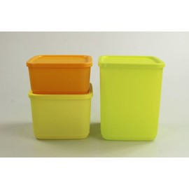 TUPPERWARE Fridge Birthday Cracker 1.8 Lime + 1 Litre Yellow + 650 ml Orange 17183