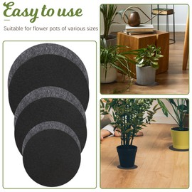 Plant Coaster Mat, 6PCS 3 Sizes Round Felt Plant Saucers for Indoors Plant Reversible Absorbent Waterproof Fabric Plant Pot Saucers for Gardening Outdoor Pots, DIY Craft Supplies(4”, 6”, 8”)