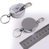 Orirya Reel Keychain, Strong Metal Wire, Keychain, Double Ring, Carabiner,