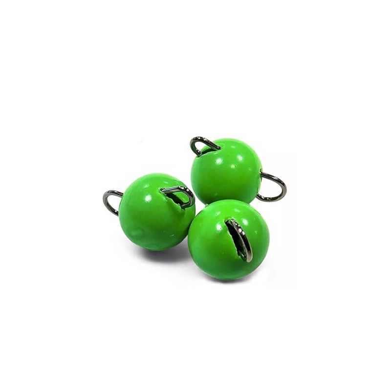 Tungsten Green Neon Floro Cheb Cheburashka Fishing Weights 2g 3g