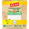 Glad Trash Bags, Kitchen Compost Bags 2.6 Gallon Garbage Bags,