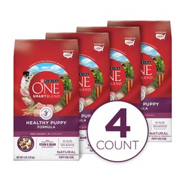 Purina ONE Natural Dry Puppy Food, SmartBlend Healthy Puppy Formula - (4) 4 lb. Bags