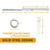 4 pcs Floating Shelf Invisible Support Bracket,Silver Hidden Brackets for