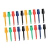 20Pcs Colorful Multimeter Test Clips with Spring-Loaded Hooks Electrical Testing