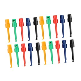 20Pcs Colorful Multimeter Test Clips with Spring-Loaded Hooks Electrical Testing Grabber Probes for Electronics Circuit Maintenance and Repairs