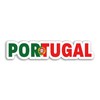 2 x 10cm Wide Portugal Vinyl Stickers - Portuguese Flag