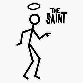 The Saint 1 Sticker Bumper Sticker Vinyl Decal 5"