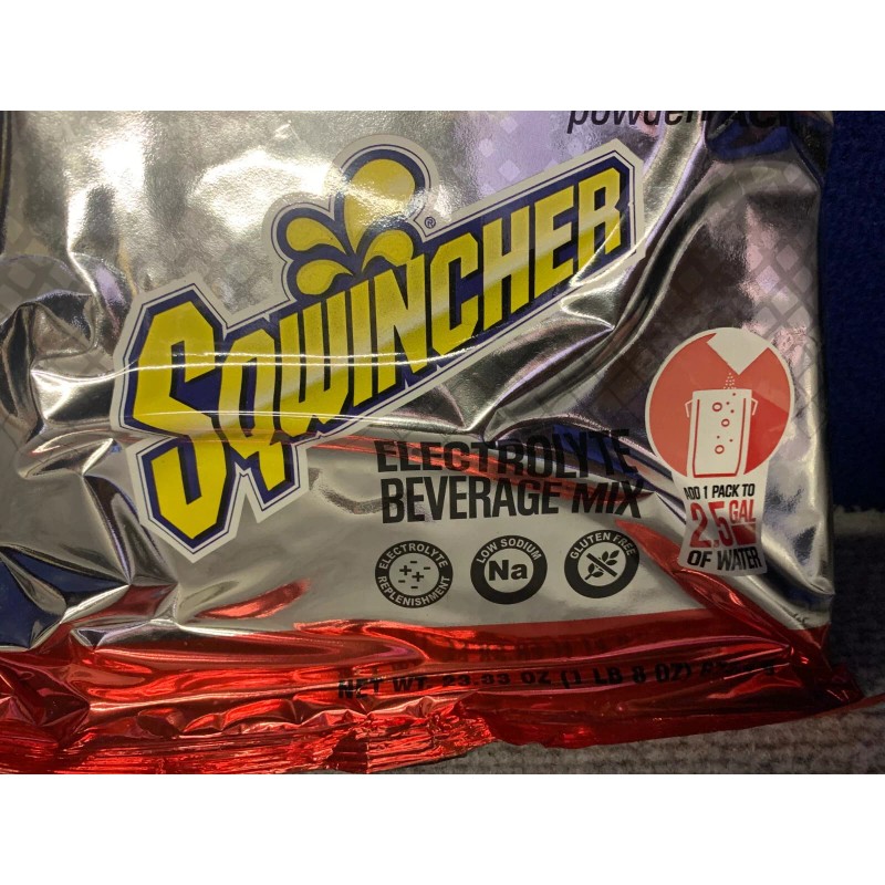 Sqwincher 2 Sqwincher Electrolyte Powder Mix Fruit Punch 24 oz.packs