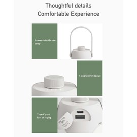 8AMTECH Camping Lantern, Portable Outdoor Light Folding Flashlight Large Capacity Emergency Power Supply Rechargeable Light for Backpacking, Hiking, Fishing, Emergency, Hurricane