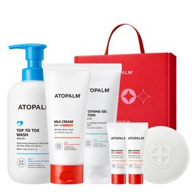 Atopalm Baby Shower Gift Set (Cream + Top-to-Toe Wash + Soothing Gel Lotion + Lotion + Mild Soap), 1 / 아토팜 출산 선물 세트(크림+탑투토워시+수딩 젤 로션+로션+마일드솝), 1개