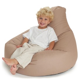 ZICOTO Stuffed Animal Storage Bean Bag Chair Cover for Kids - Easily Turn Plushie Toys into a Comfy Toddler Chair - Durable Lounge Stuffie Bag for Playroom, Living Room or Nursery Decor - Cover Only