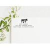Farm Animals Address Stamp, Self-Inking Return Address Stamp, 1 x