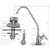 iSpring GS3 Lead-Free Reverse Osmosis Water Filter Drinking Water Faucet,