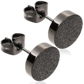 Larow Pound Men's Earrings, Hypoallergenic, Stylish, Titanium, Stainless Steel, Stud Earrings, 18K Gold, Popular, Korean Fashion, Popular, Titanium Stainless Steel Copper, No Gemstone