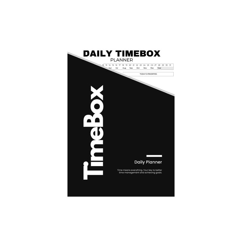 Time Box Daily Planner: - help with time management, productivity