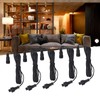 5pcs 4.9ft Deck Light Extension Cable IP67 Waterproof Extension Cord