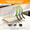 Pot and Pan Organizer Under Cabinet, Expandable Pan Organizer, White
