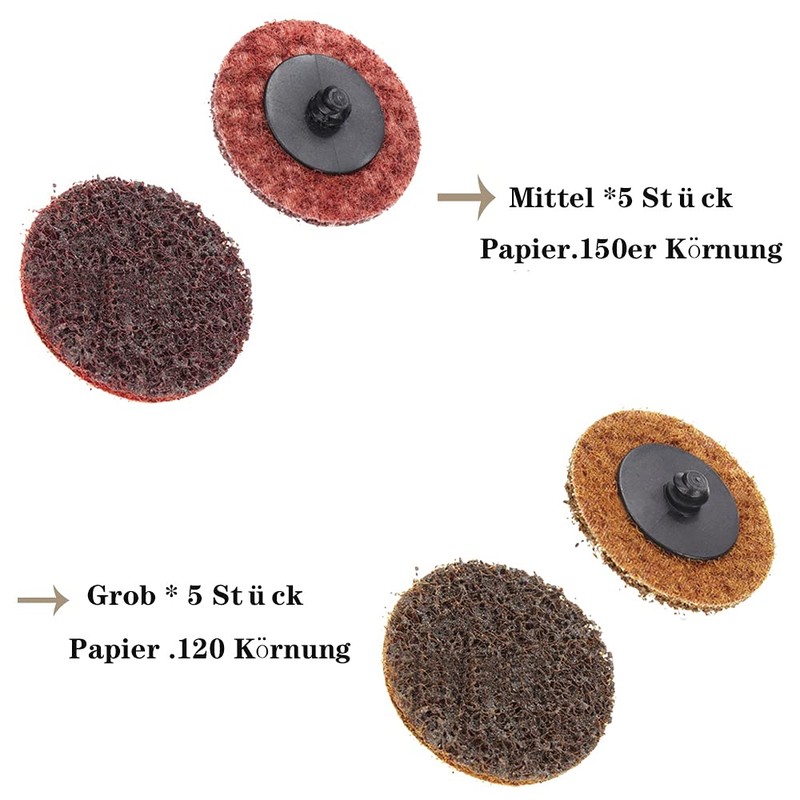 Mesee Pack of 15 Sanding Discs Set, 2 Inch Roll