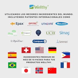 Wellthy Bisglicinato de Magnesio 400 Cpsulas 432mg. 100 Natural, Alta Absorcin, VCaps Cpsulas Veganas.                                                
