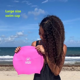 Sargoby Fitness Swimming Cap Long Hair for Long Hair Dreadlocks Braids Locs Swimming Cap Dreadlocks Swimming Cap Long Hair Extra Large Swimming Cap