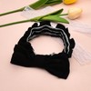 Black Makeup Headband for Washing Face Skin Care Headbands for